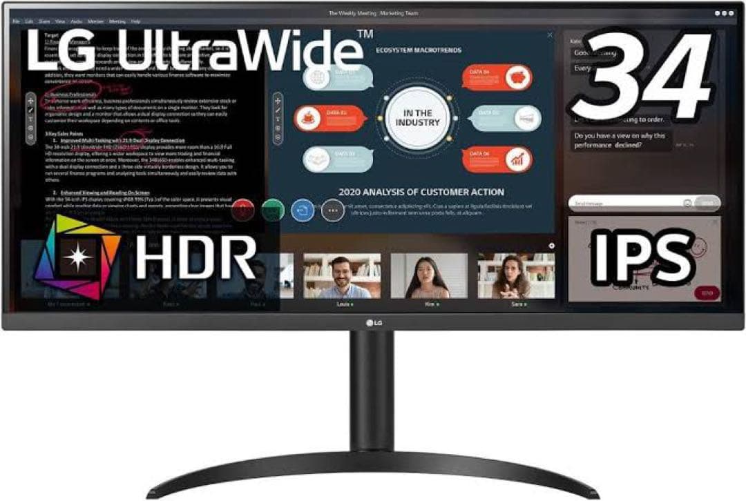 LG モニター 34wp550-b