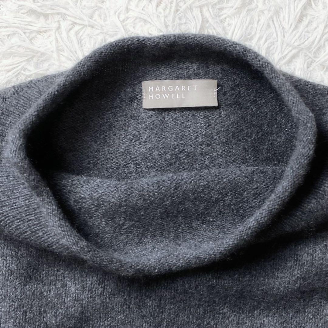値下げ中　マーガレットハウエル ウール カシミヤ ロールネック ニット セーター