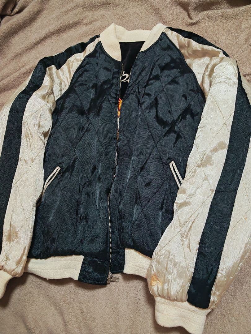 Japan vintage ２面用 別珍 虎 日本限定 unisex レーヨン