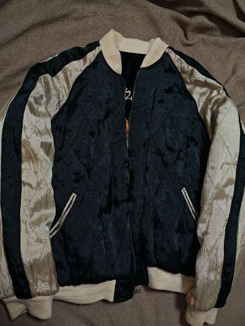 Japan vintage ２面用 別珍 虎 日本限定 unisex レーヨン