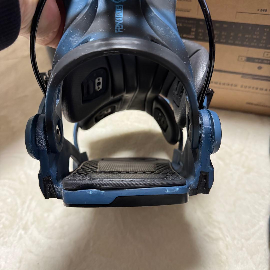 つ*ー様 FLOW/フロー FENIX-PLUS Lサイズ青 スノーボードバイン