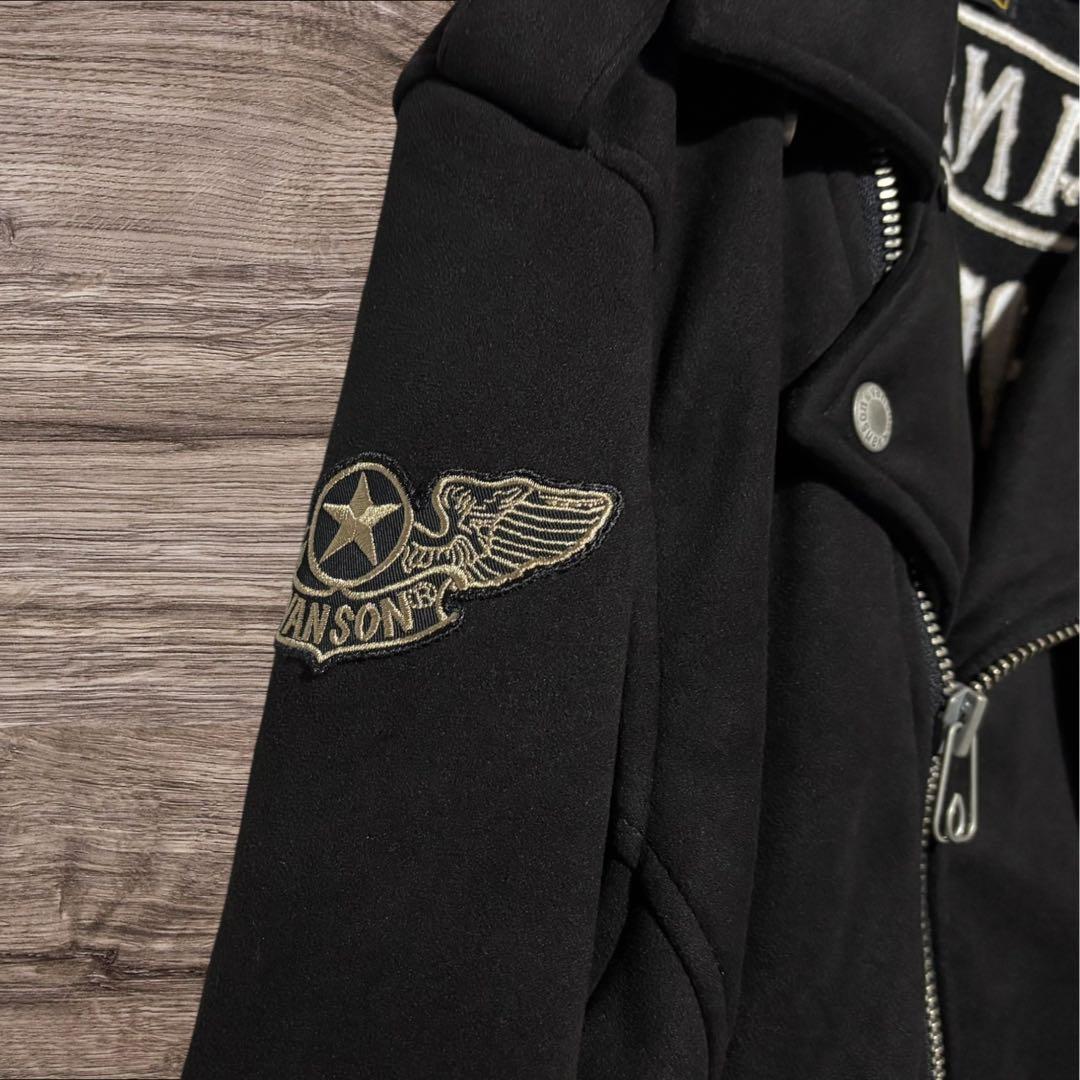 VANSON バンソン ライダースジャケット ブラック