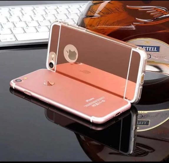 iPhone7 iPhone8 対応 ケース スタイリッシュ ローズゴールド