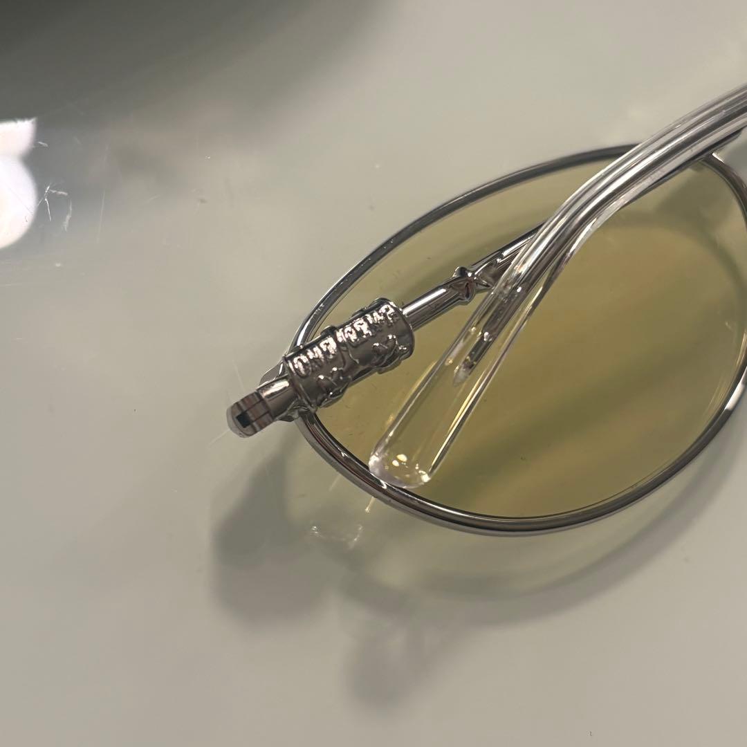 ジェントルモンスター メタルフレーム 折りたたみカラーサングラス 眼鏡 シルバー