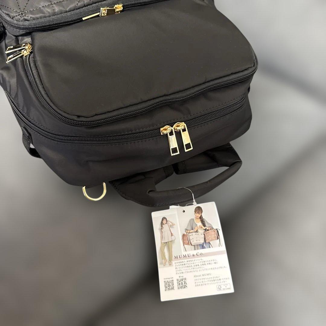 MUMU 高性能マザーズバッグ　　ブラック