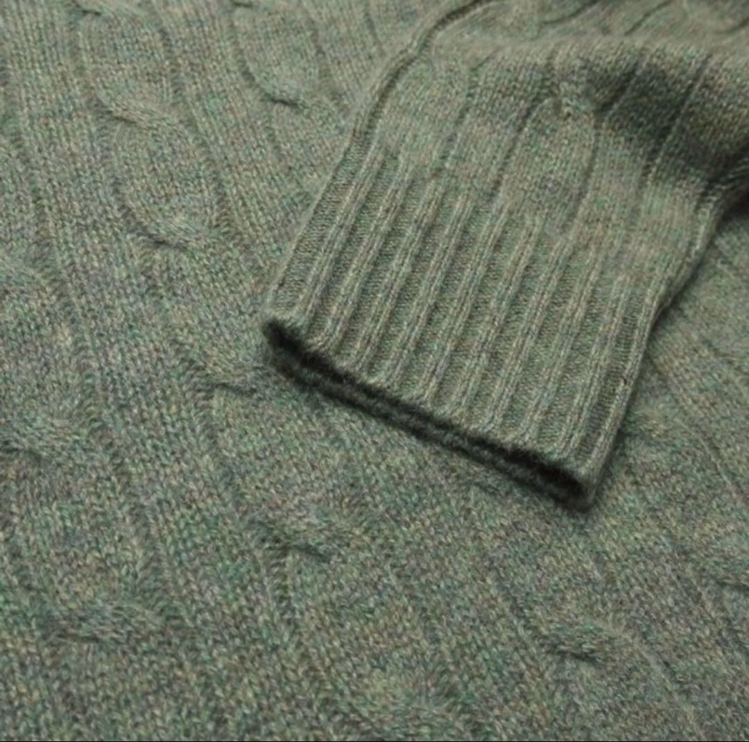 希少モデル’POLO RALPH LAUREN カシミヤ混ケーブルニットセーター