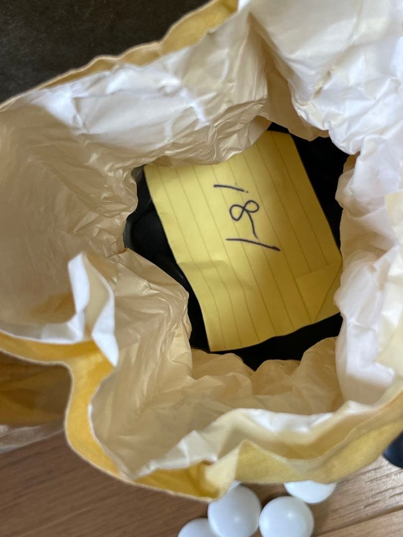 【希少•美品】本那智黒・日向本蛤 碁石セット（布袋入り／32号相当／180個超）