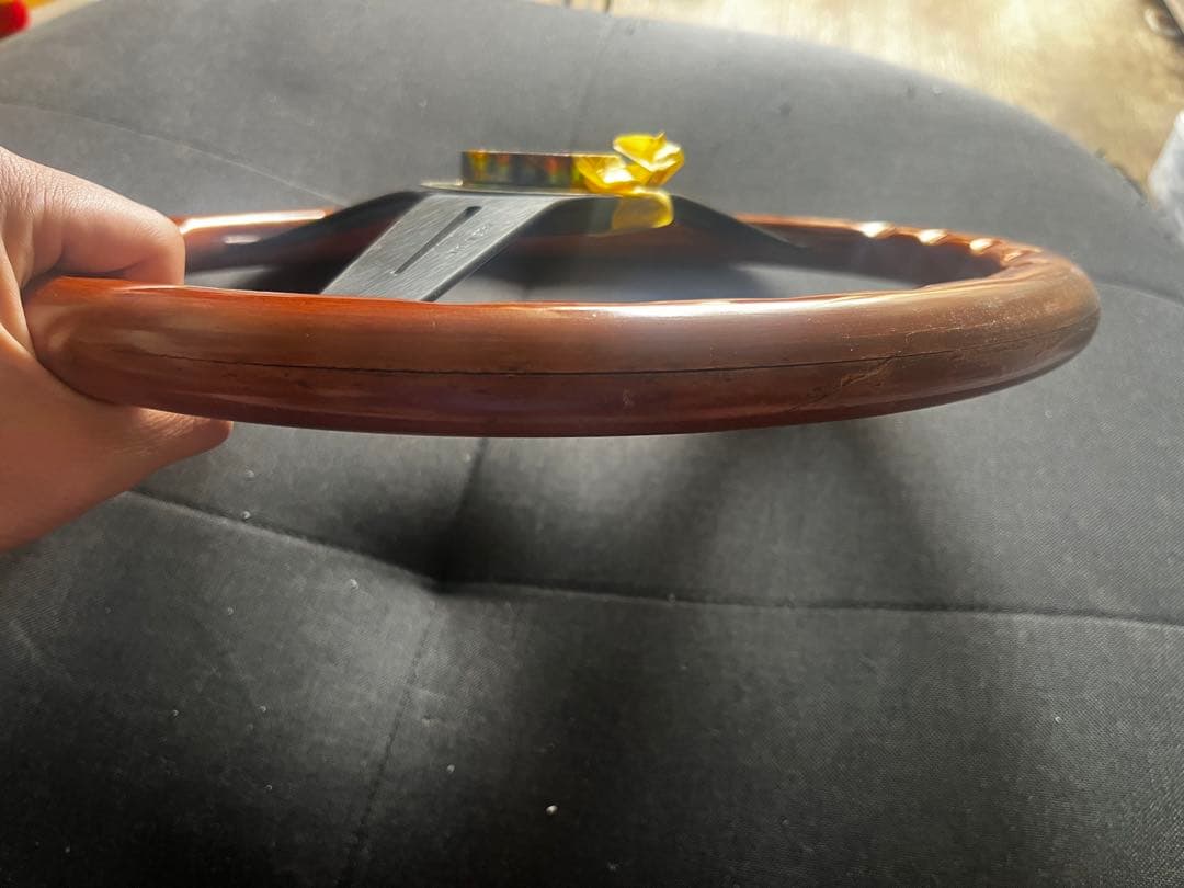 値下げ！【ジャンク品】【当時物】Nardi ウッド ステアリング