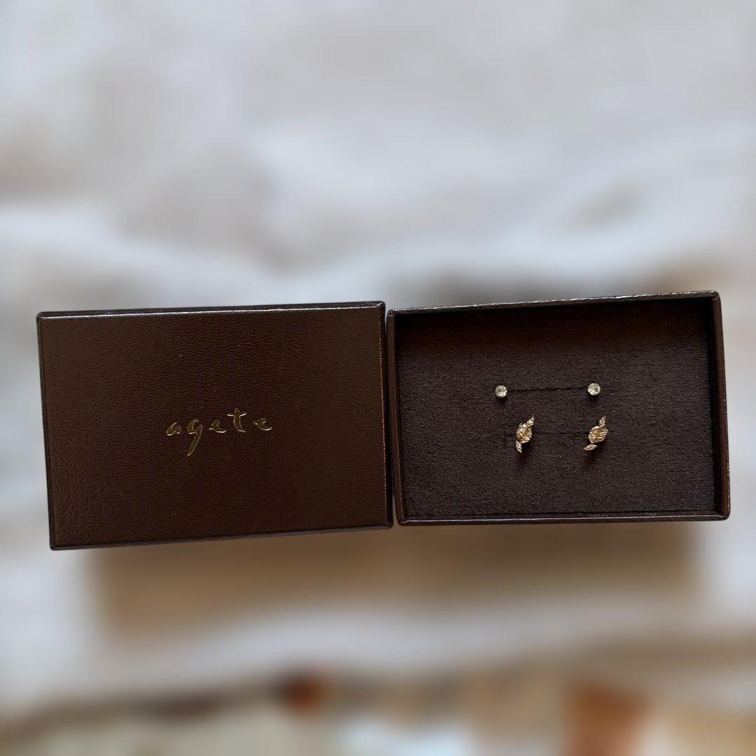 agete ピアス K10