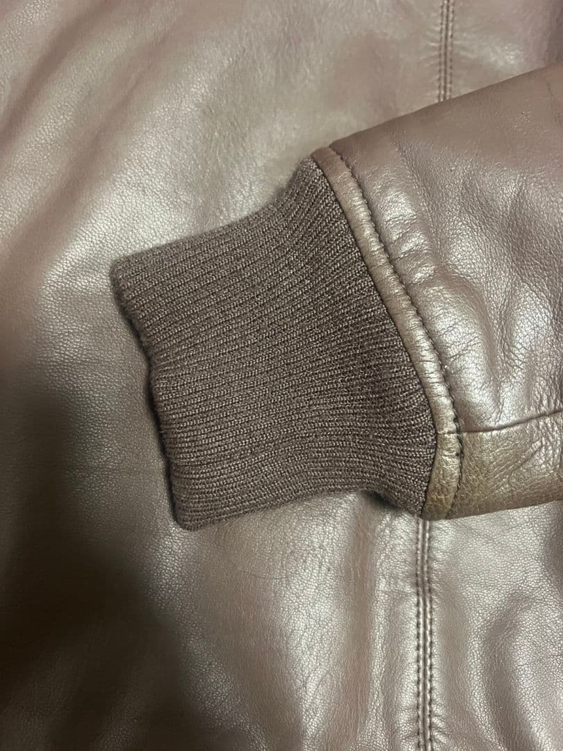 美品　BEAUTY & YOUTH ラムレザージャケット 羊革　ライダース　L