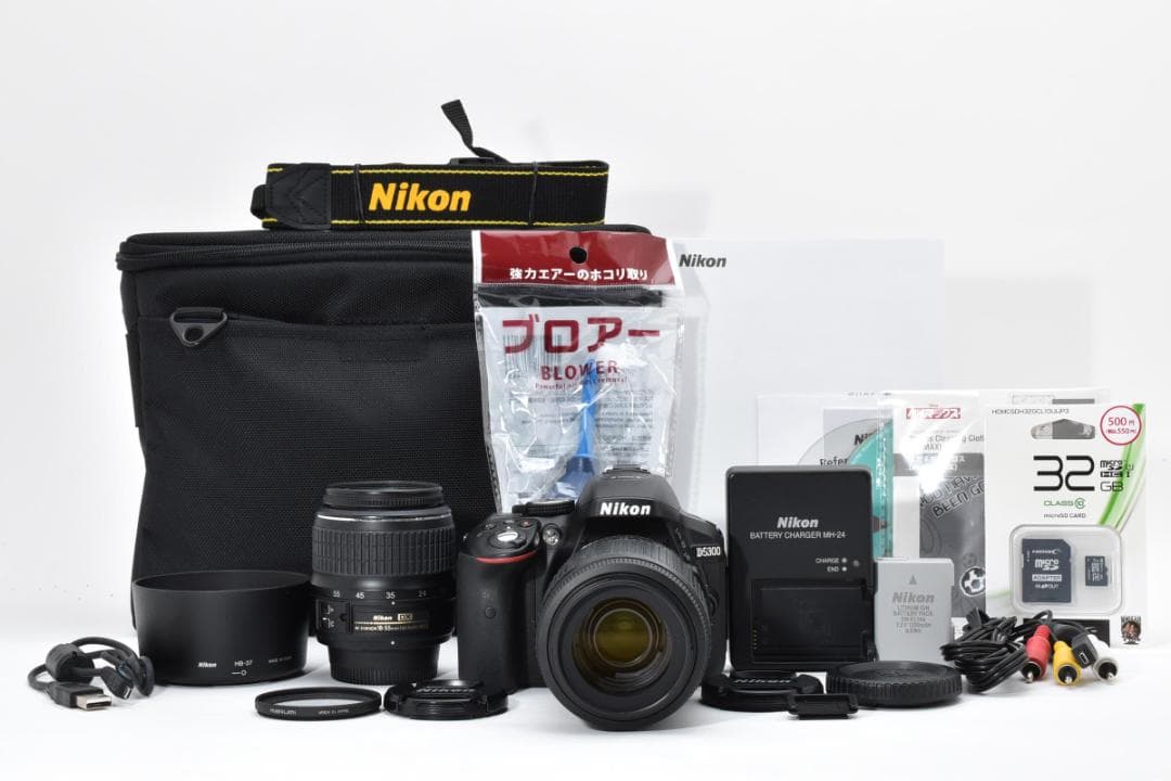 ✨カメラバッグ付き✨Nikon D5300 ダブルレンズキット スマホ転送