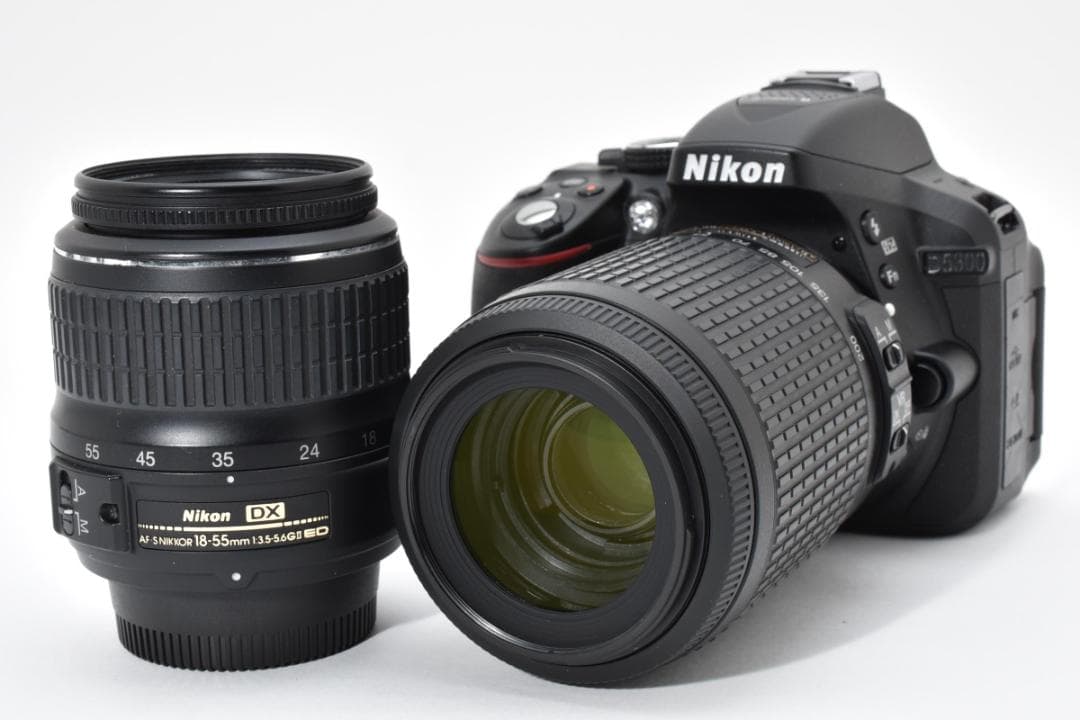 ✨カメラバッグ付き✨Nikon D5300 ダブルレンズキット スマホ転送