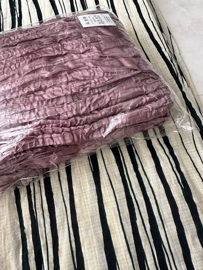 【一度着用のみ】レトロな縦縞浴衣5点セット