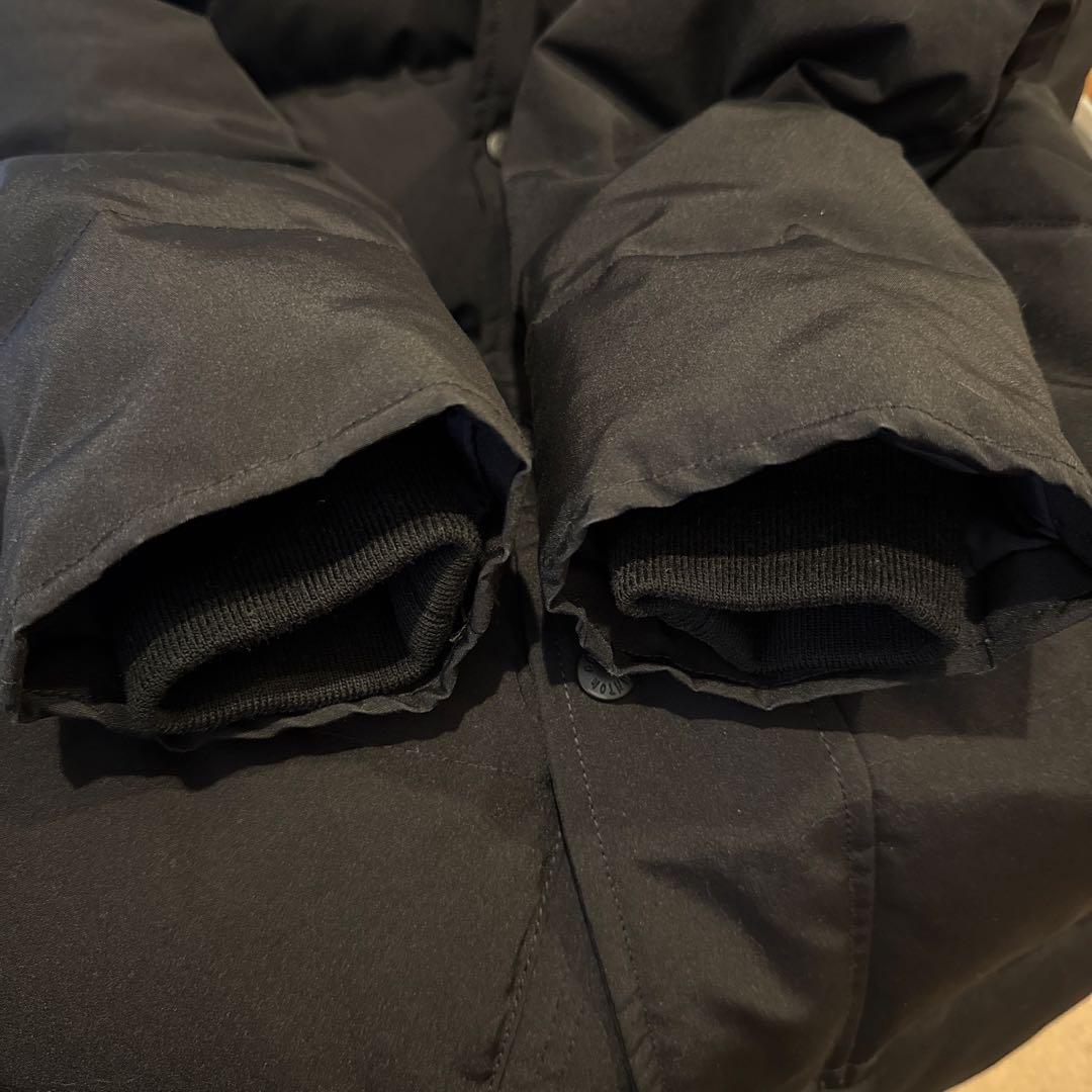 DANTON（ダントン）フードファー付きロングダウンジャケット36ブラック