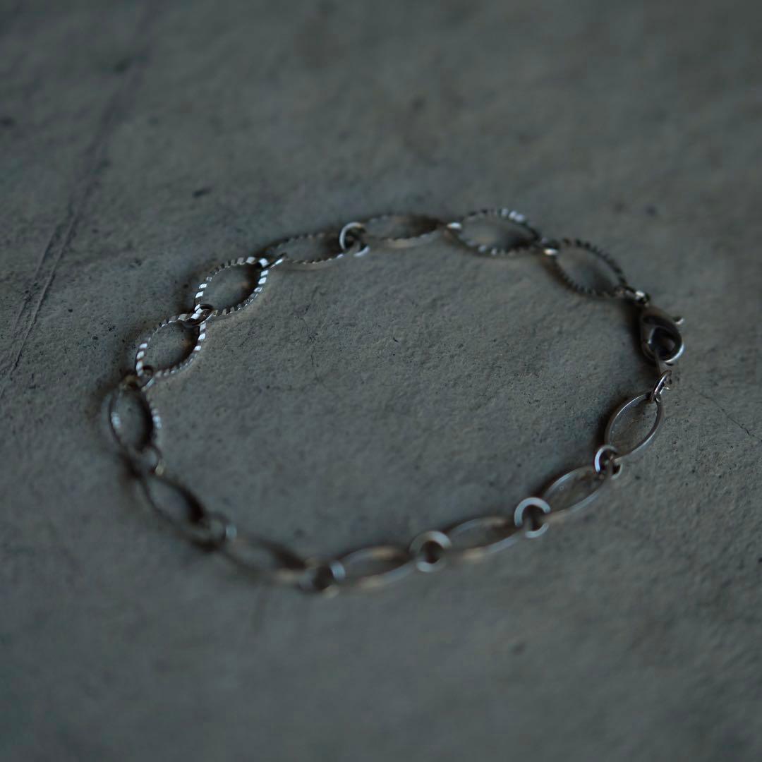 ユーズド 古着 中古 チェーン ブレスレット 銀 モード デザイン