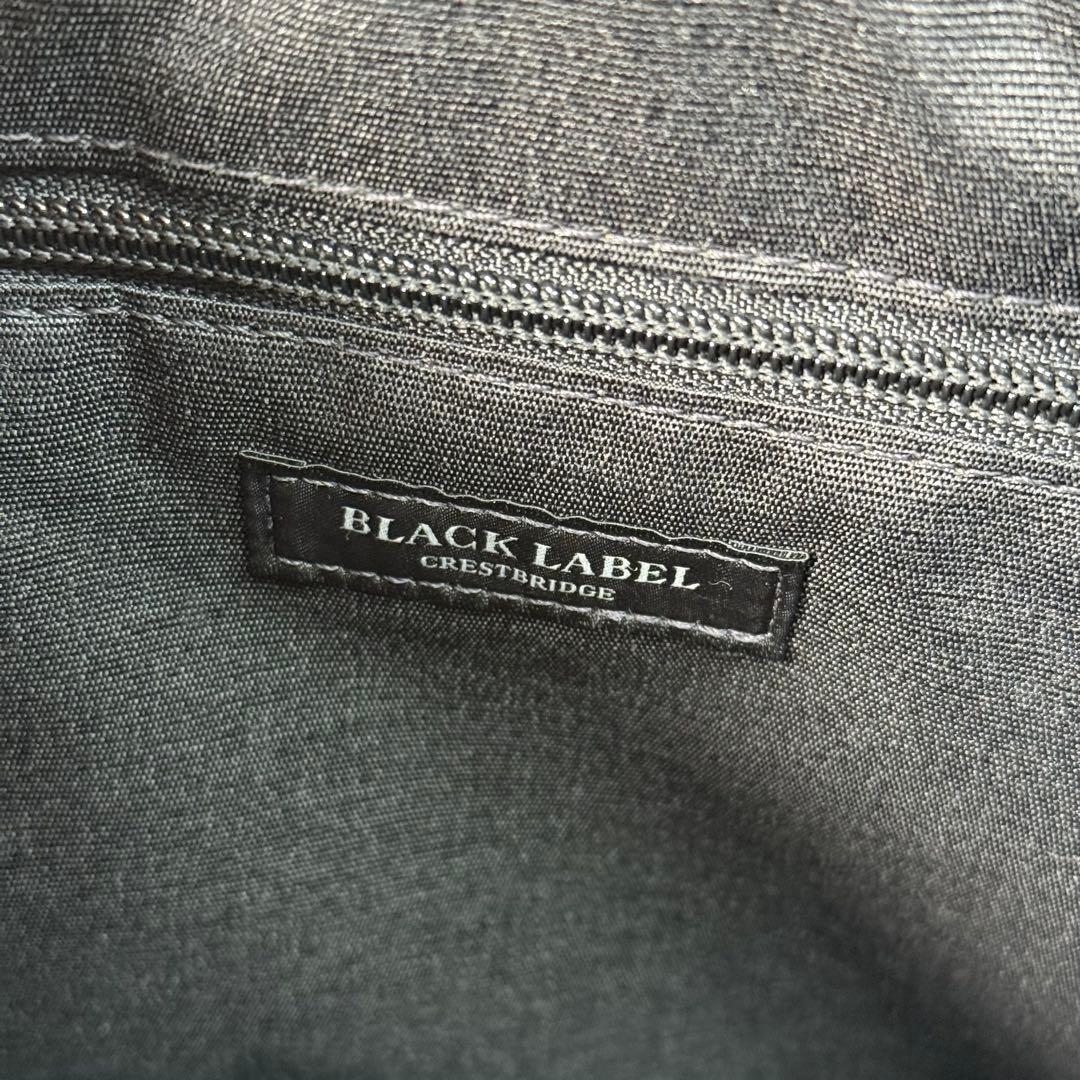 未使用品　ブラックレーベル クレストブリッジ エンボスレザー トートバッグ