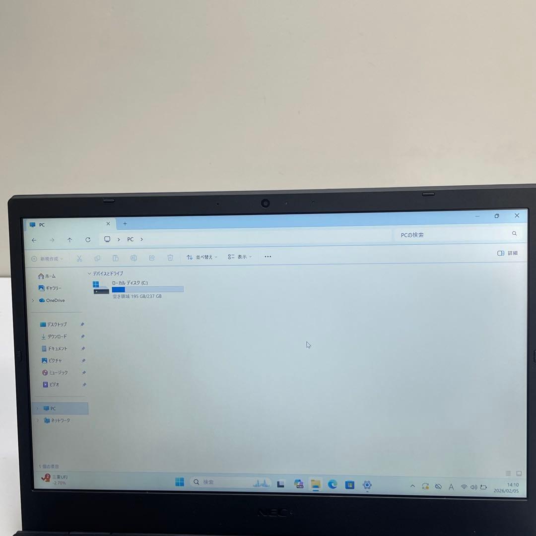 NEC VersaPro VM-B i3-1115G4 8GB Office付き