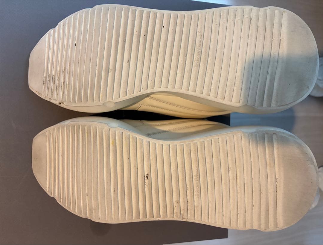 Rick Owens GETH RUNNER レザースニーカー