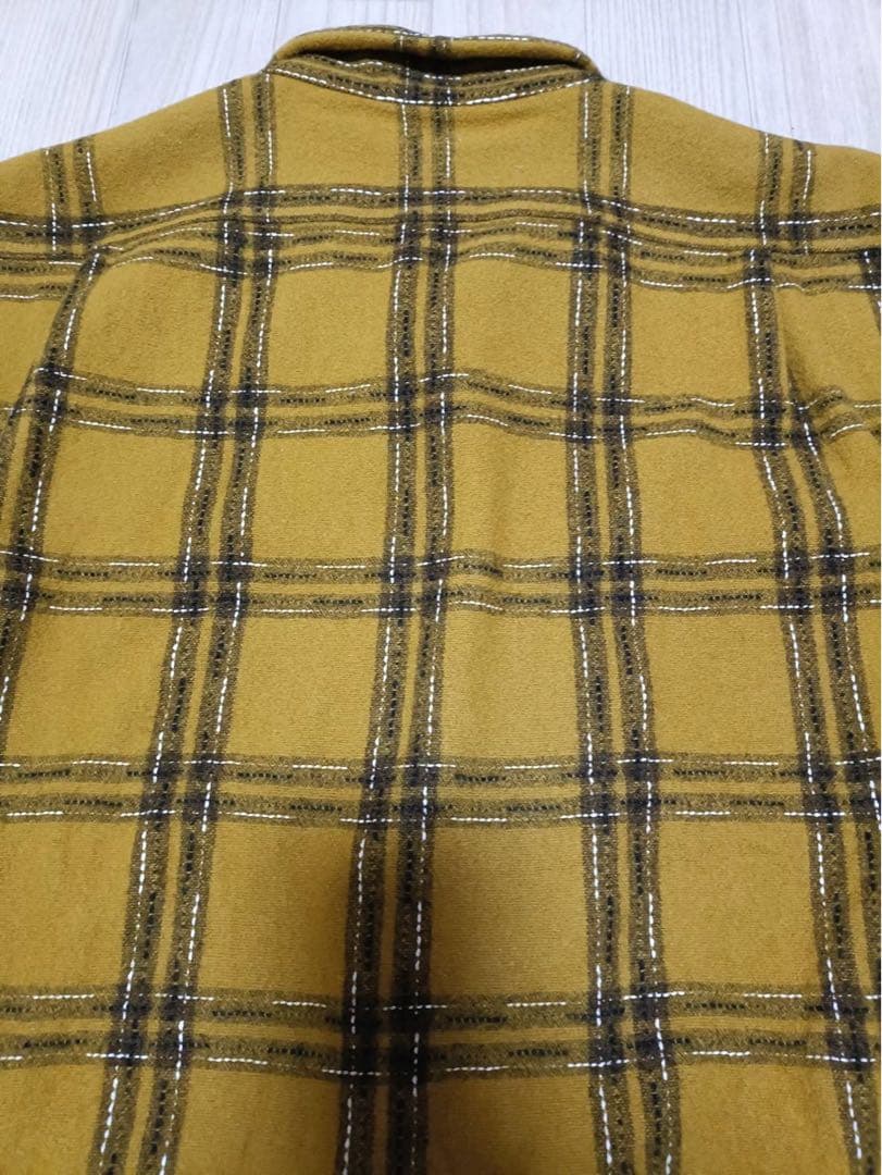 【M】定価3.7万2016AW_TENDERLOINウールシャツマスタード日本製