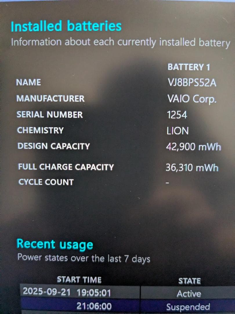 VAIO 13型 i7第10世代 SSD512GB Win11Pro　動作OK