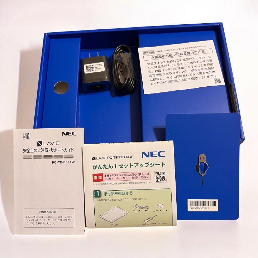 新品未使用 開封済 NEC LAVIE Tab E PC-TE410JAW