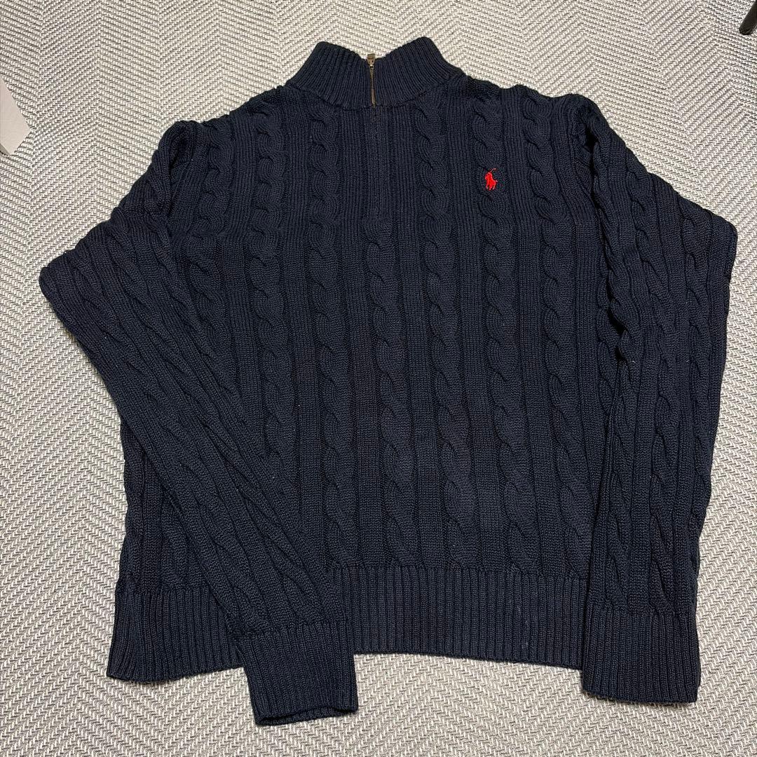 森*か様 Polo Ralph Lauren ネイビー ケーブルニット XL