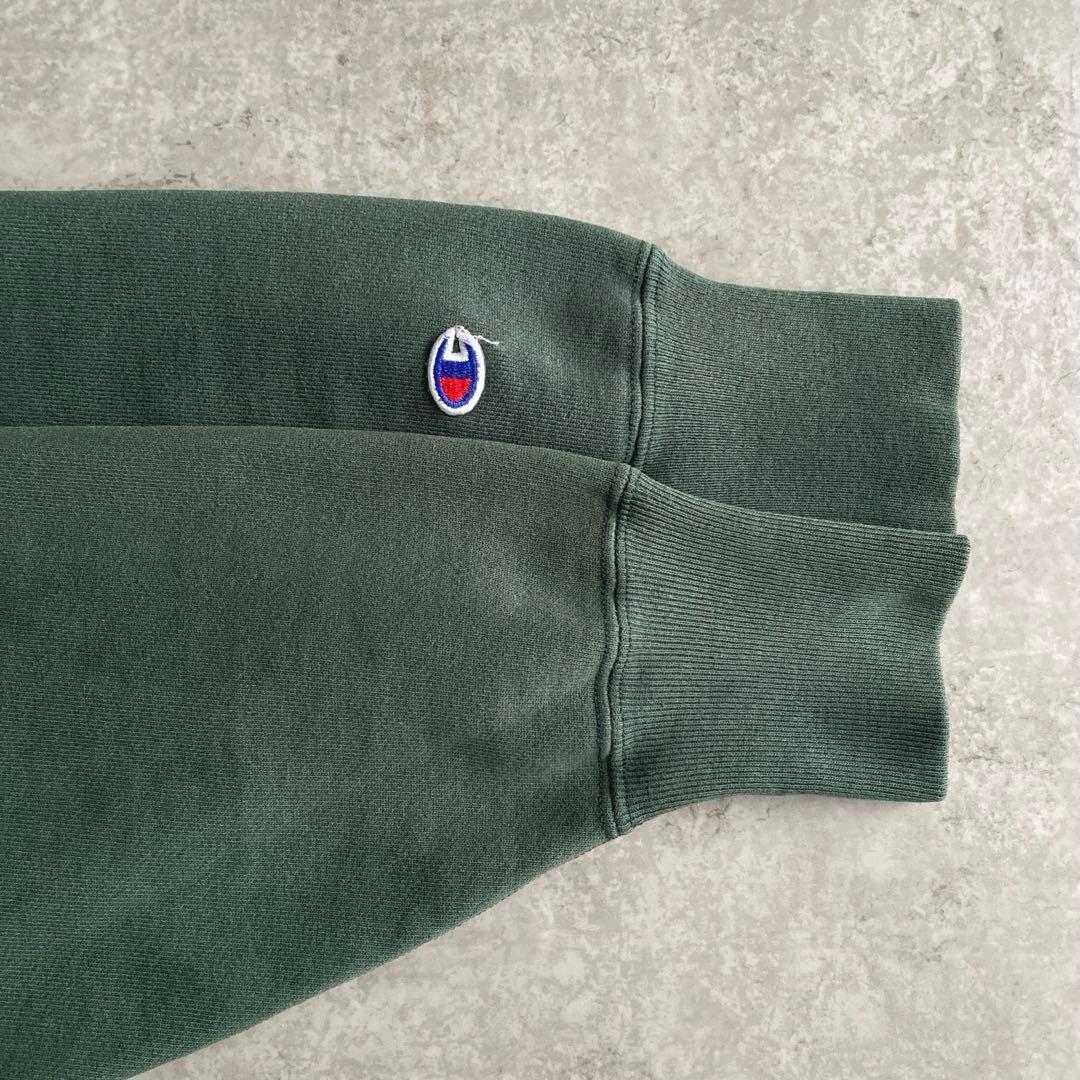 激レア90sチャンピオン珍ピオンですデカ目リバースウィーブLグリーン緑