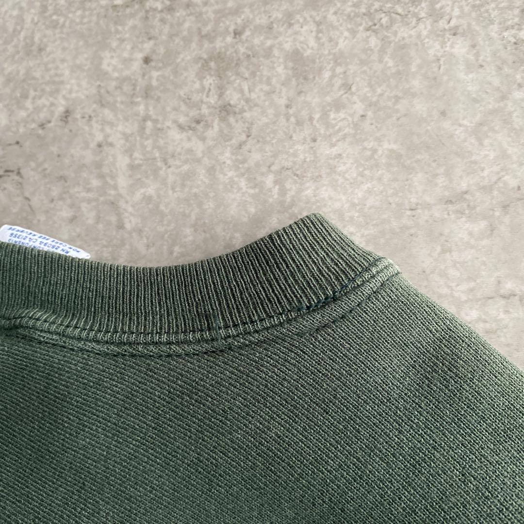 激レア90sチャンピオン珍ピオンですデカ目リバースウィーブLグリーン緑