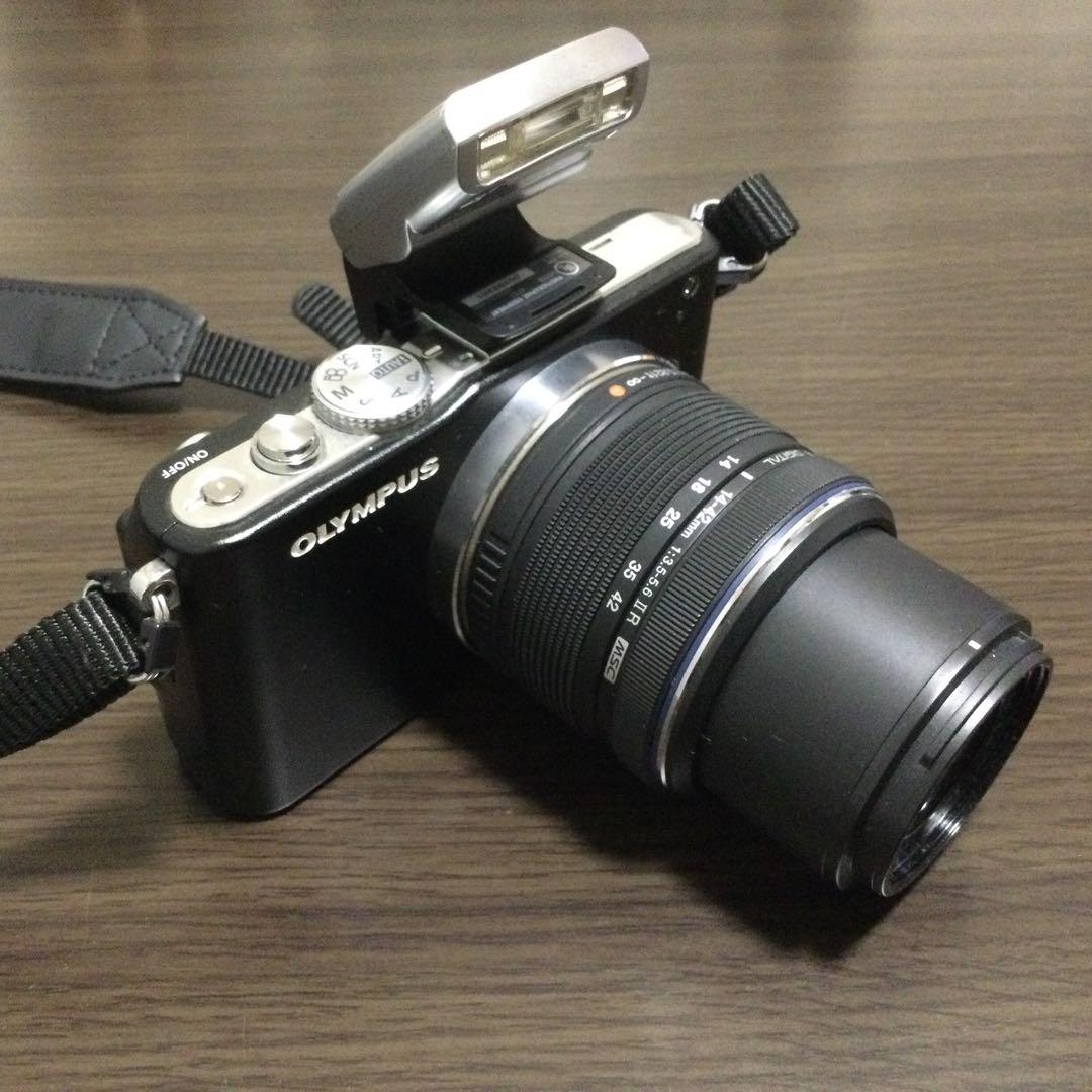 OLYMPUS E-PL3 マイクロ一眼カメラ ダブルズームキット ブラック