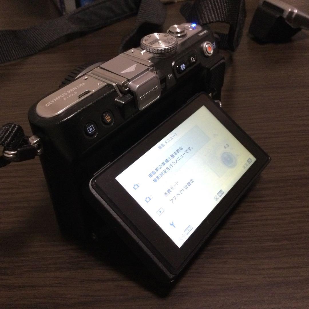 OLYMPUS E-PL3 マイクロ一眼カメラ ダブルズームキット ブラック