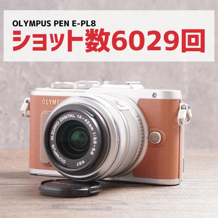 ショット数6029回で美品✨自撮り✨OLYMPUS PEN E-PL8　1093