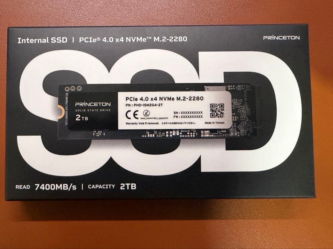 【早い者勝ち】プリンストンPHD-ISM2G4-2T NVMe M.2-2280