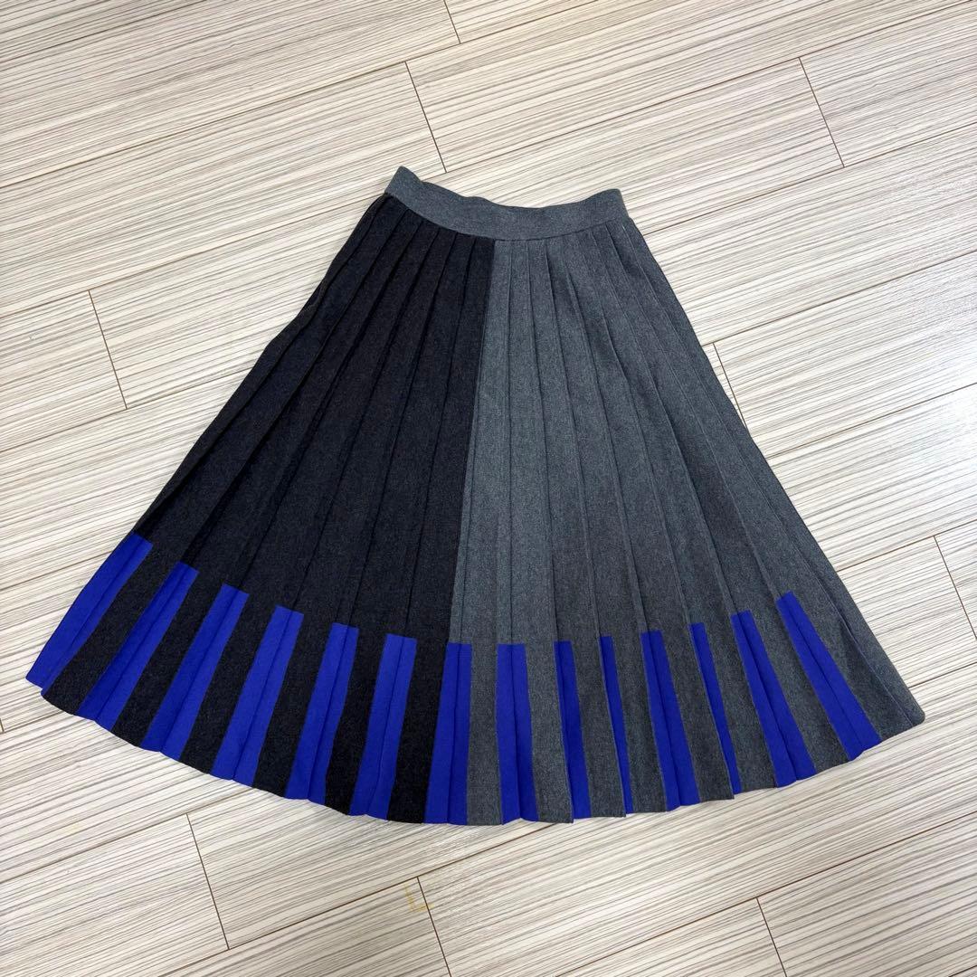 PS Paul Smith ポールスミス ニットプリーツロングスカート Sサイズ