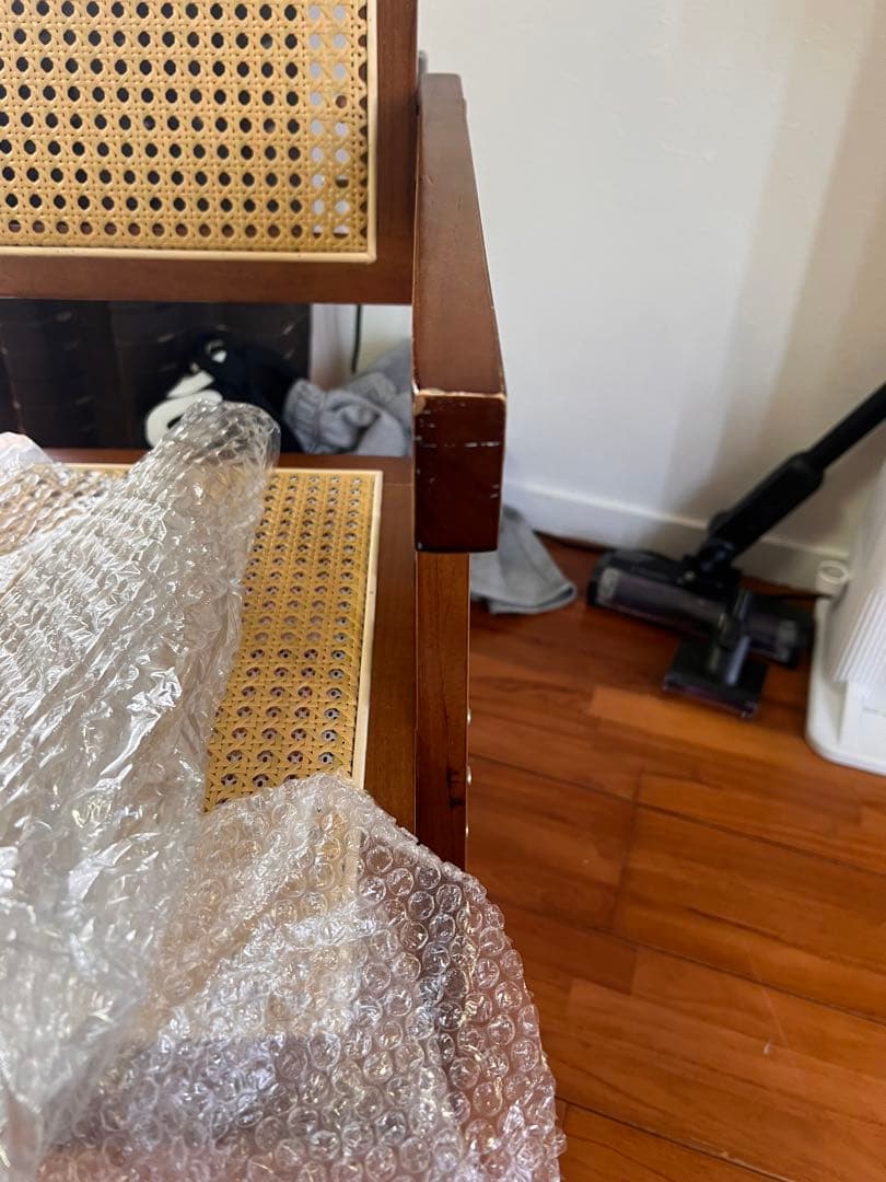 値下げ！ラタンチェア　籐編み　リプロダクトナチュラルウッド 高級