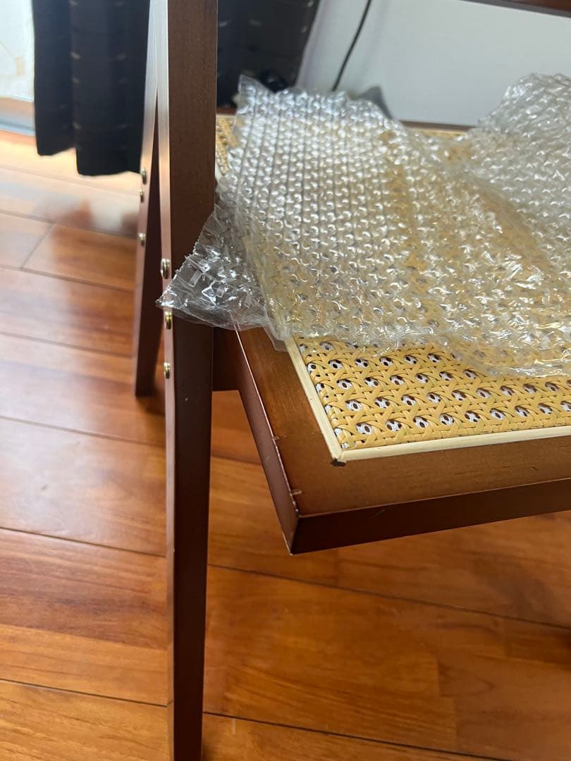 値下げ！ラタンチェア　籐編み　リプロダクトナチュラルウッド 高級