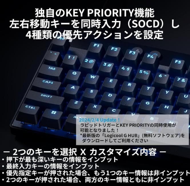 キーボード PRO X TKL RAPID