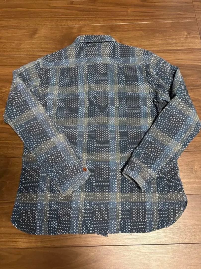 Studio D'artisan 野良着刺し子　長袖シャツ　サイズ44
