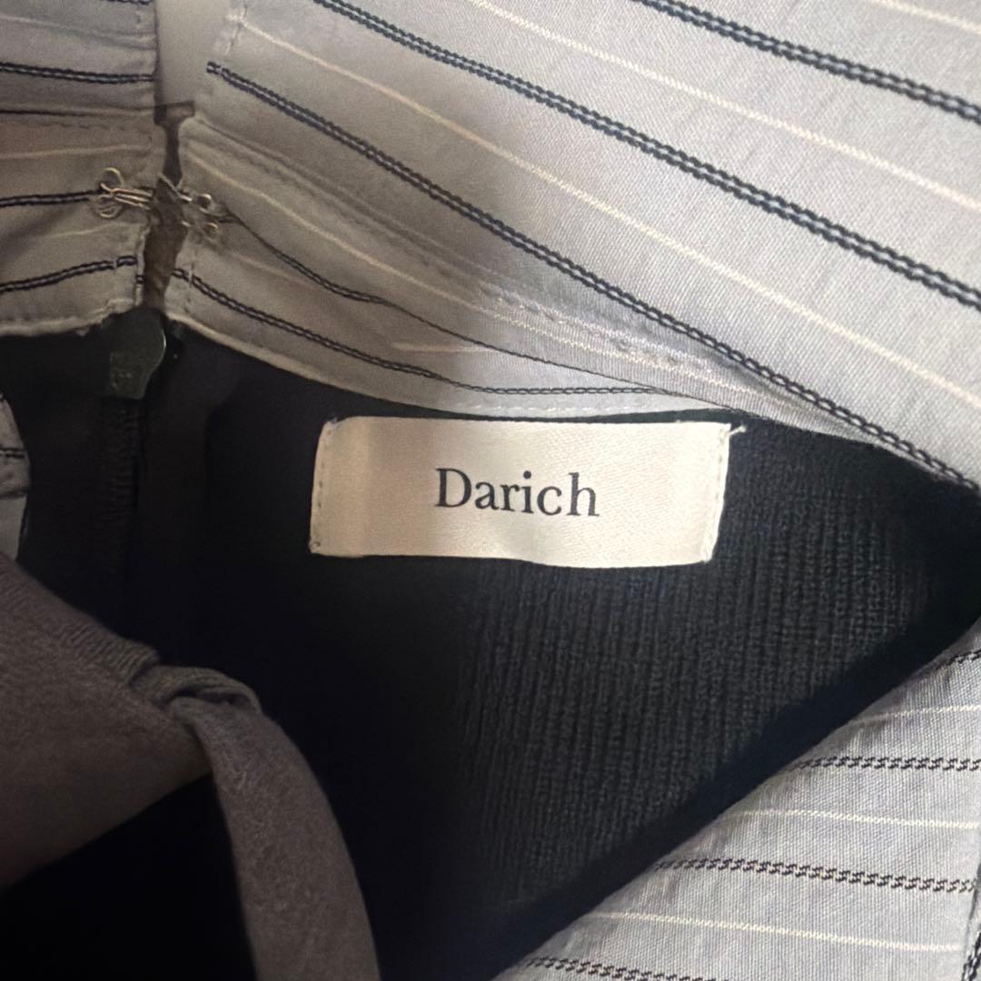 ♡ ̖́- darich ダーリッチ シャツドッキングニットミニワンピース