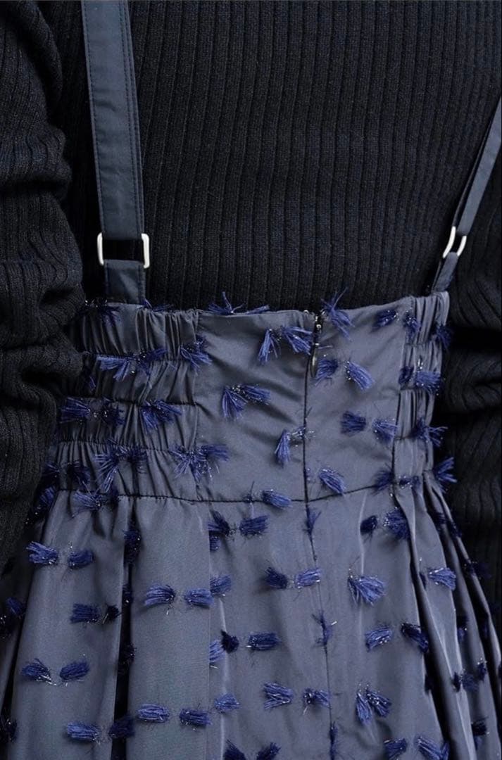 obli 米沢別注フリンジジャンパースカート 1サイズ