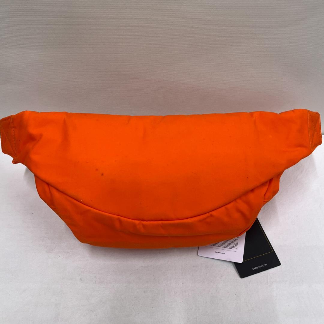 シュプリーム×バブアー/オイルドコットンボディバッグ/ブランドネーム刺繍タグ付