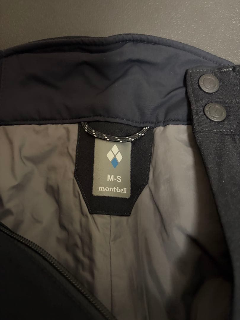 mont-bell パウダーホップ パンツ Men's M-S ブラック