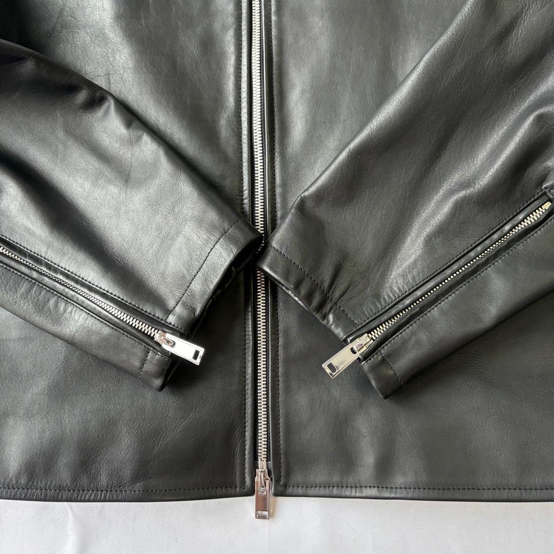 美品 theory セオリー シングルライダースジャケット 牛革 XXL