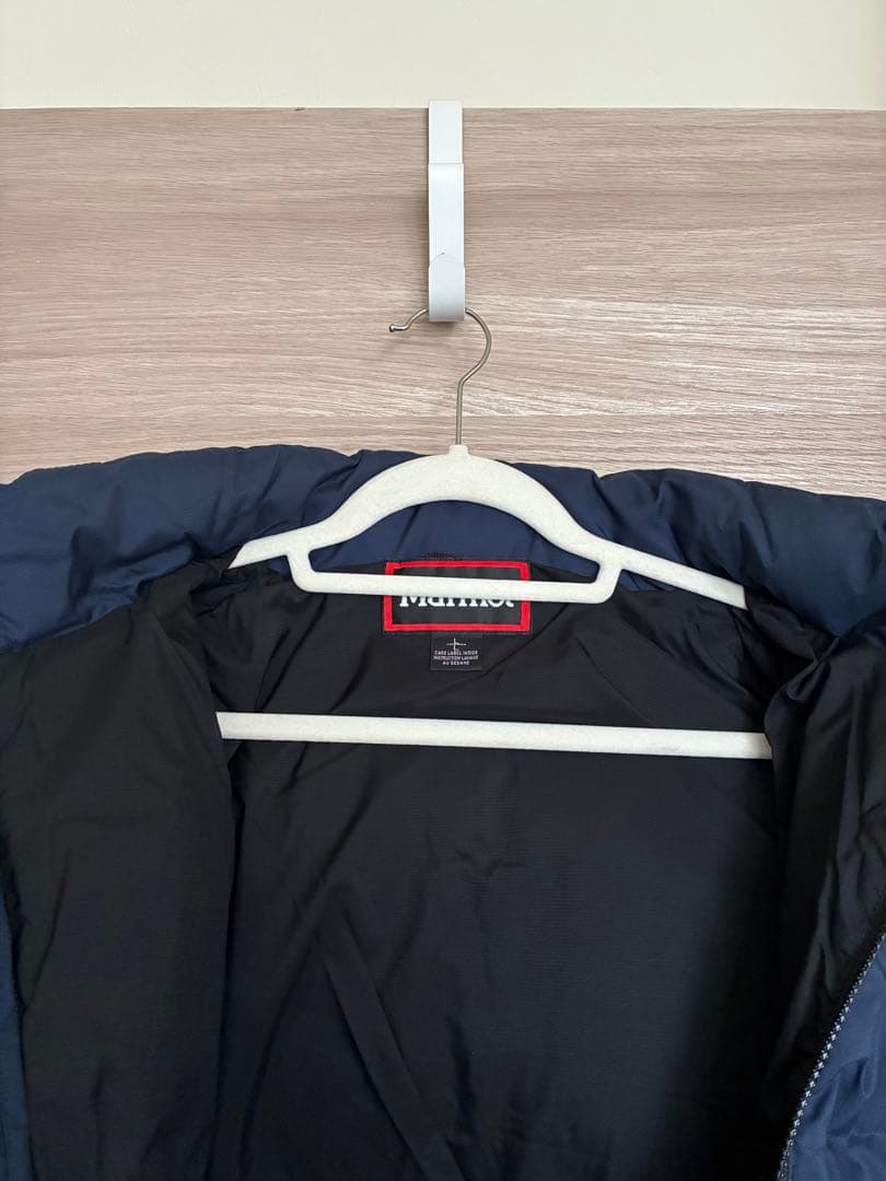 美品　Marmot ダウンジャケット ネイビー/ブラック マーモット　パルバット