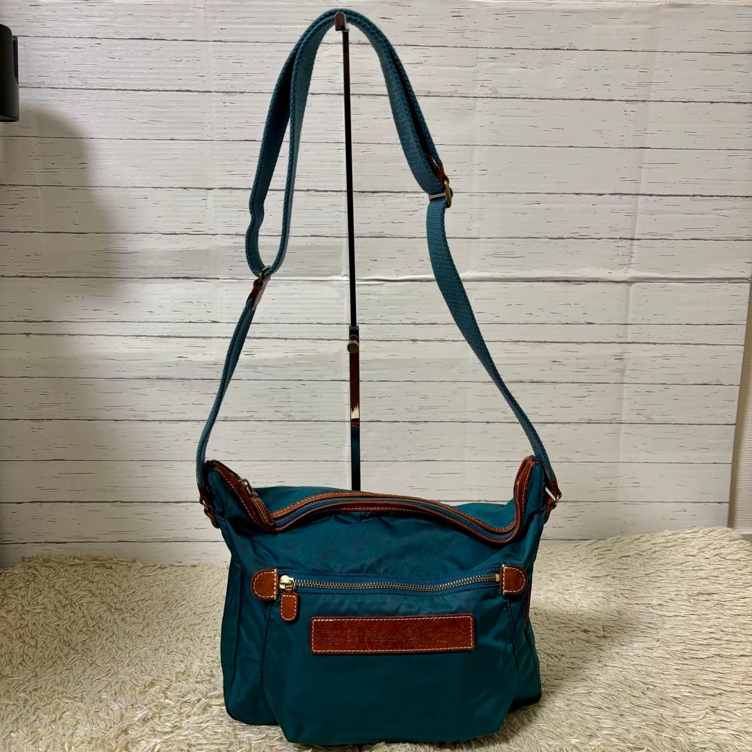 最終値下フェリージ ショルダーバッグ 斜め掛け　ナイロン レザー 05/4希少色