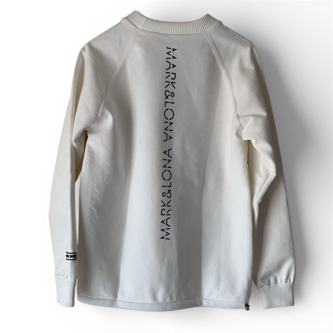 MARK & LONA ホワイト 長袖トレーナー