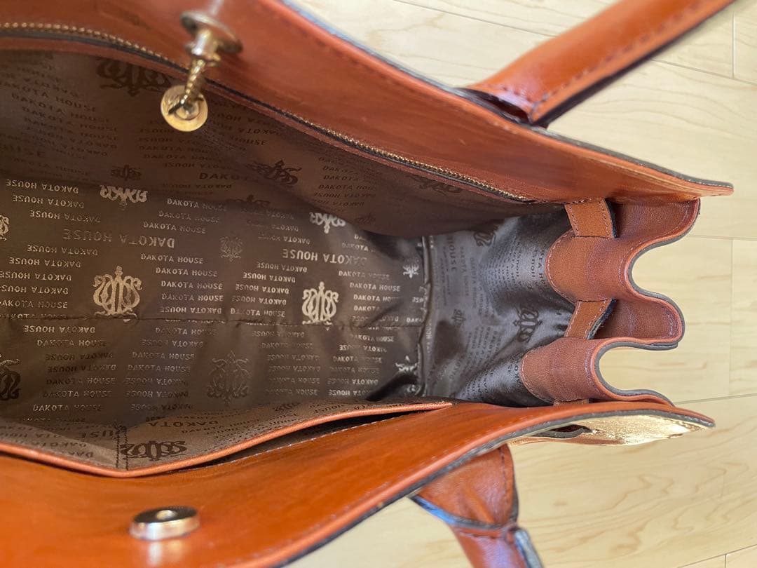 ⭐️美品⭐️ダコタDakota　トートバッグ　レザー軽量　 キャメル