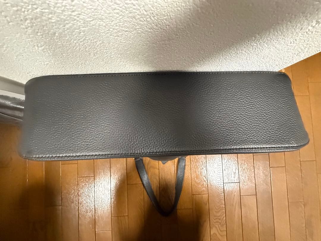 BARNEYS NEW YORKグレー/ターコイズ レザー トートバッグ