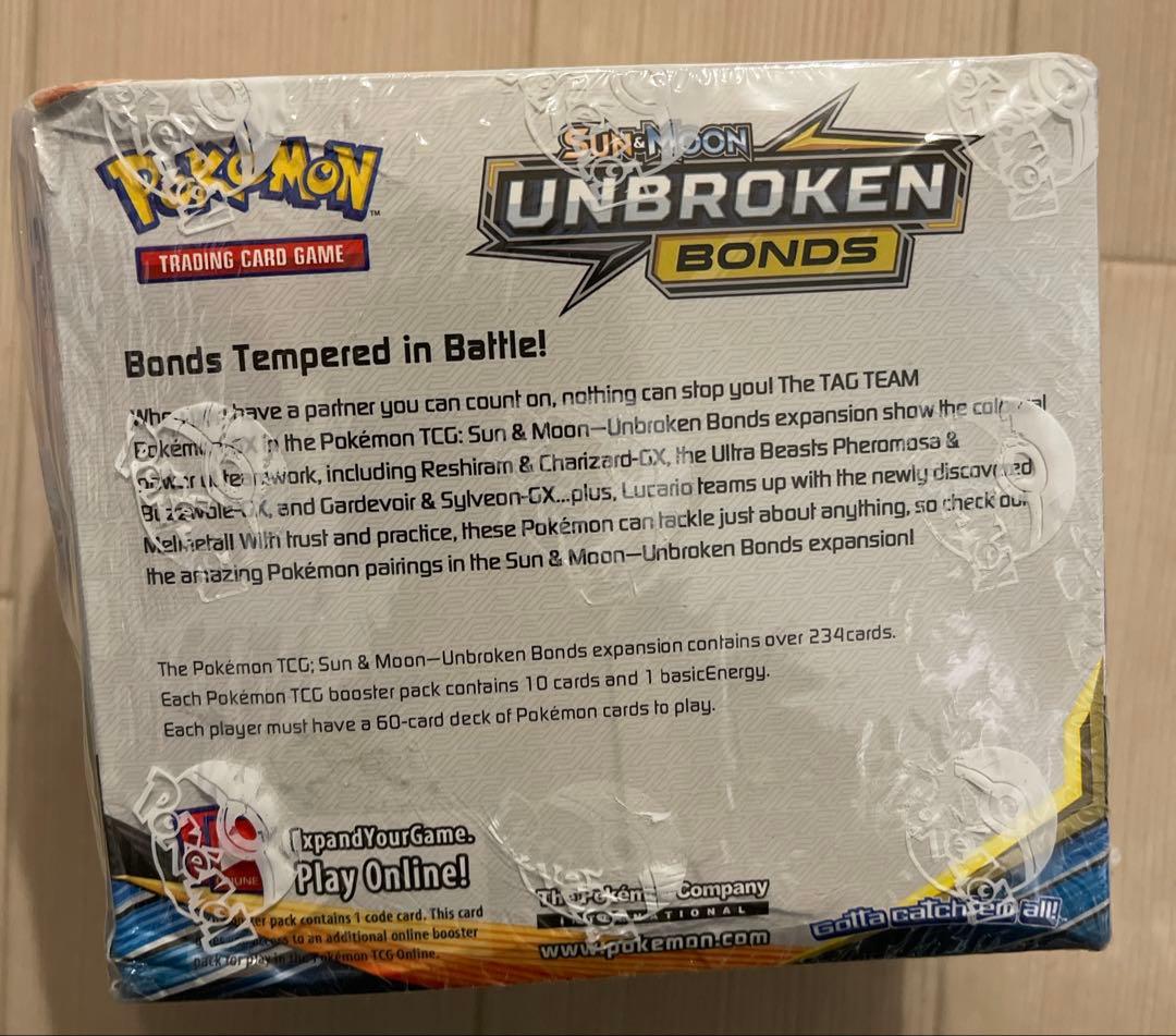 ポケモンカード　英語　Unbroken Bonds ブースターボックス