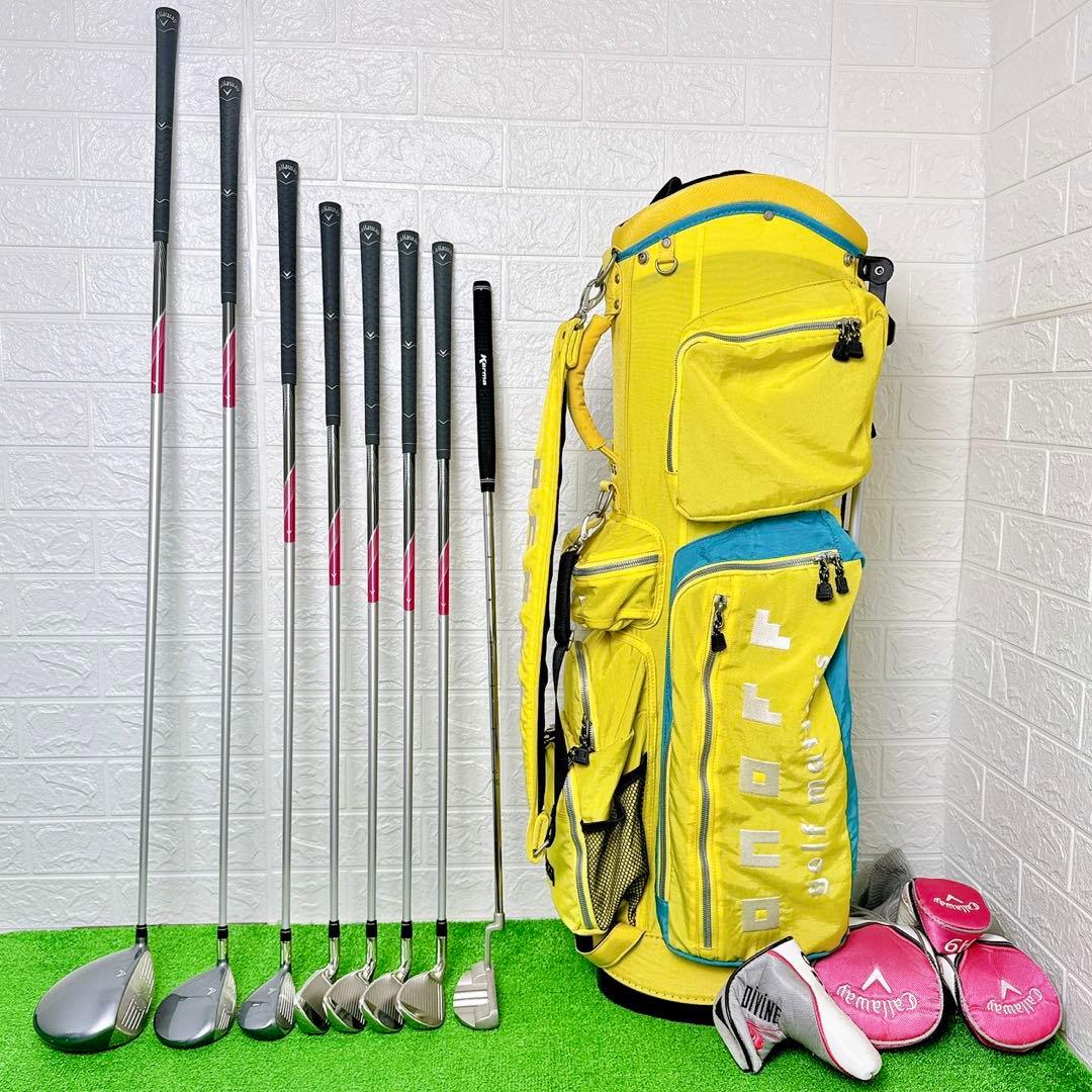 バッグ無し☆キャロウェイ ソレイユ レディース ゴルフクラブセット