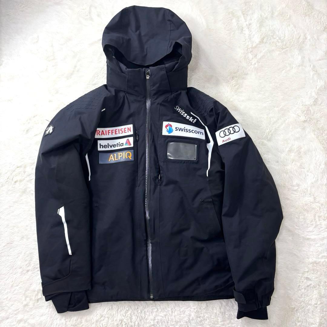 入手困難 デサント スイスチーム レプリカ スノーボードウェア アルパイン L